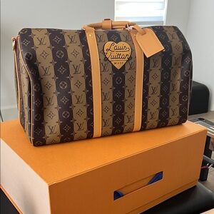 Louis Vuitton Nigo x Virgil Keepall Bandouliere 50
